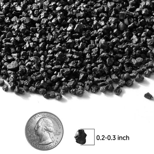 Black Galaxy Stones, Small Decorative Rocks, Garden Gravel, 2mm-4mm