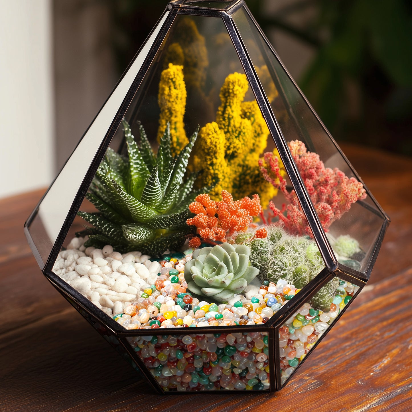 Mixed Crystal Pebbles, Polished River Rocks Decorative Rocks, 8mm-10mm