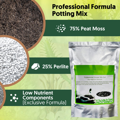 Potting Mix Soil for Container Plants, Flowers, Shrubs, 20qt (10 Bags)