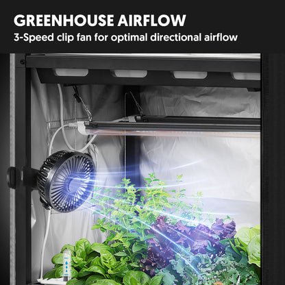 Hydroponic 3-Tier Plant Stand with LED Light & Tent Indoor