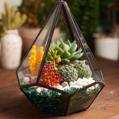 Green Crystal Pebbles, Polished River Rocks Decorative Rocks, 5mm-8mm