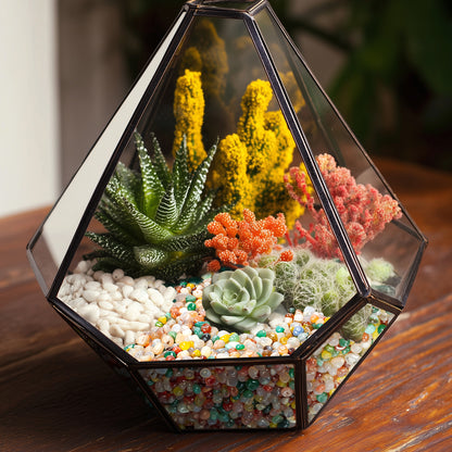 Mixed Crystal Pebbles, Polished River Rocks Decorative Rocks, 8mm-10mm