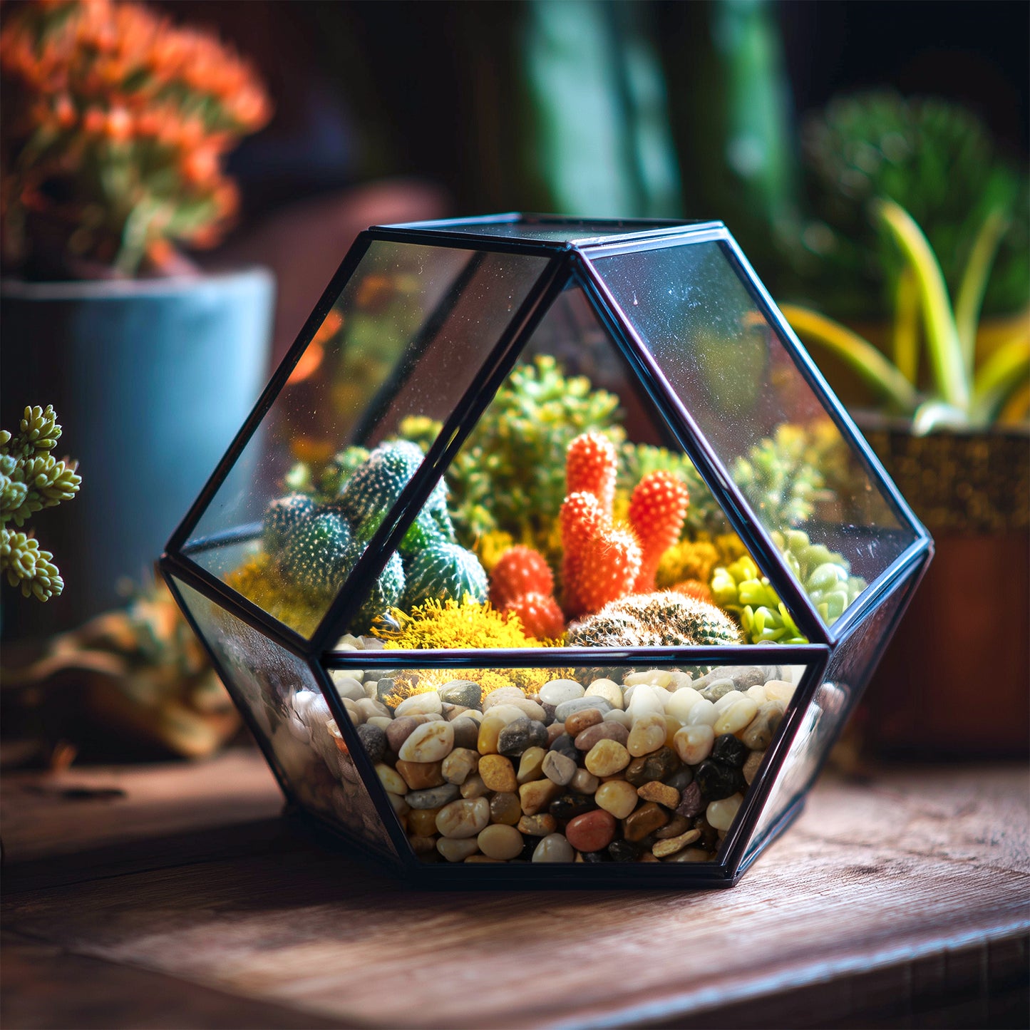 Mixed Pebbles, Polished River Rocks Small Gravel Stones, 8mm-12mm