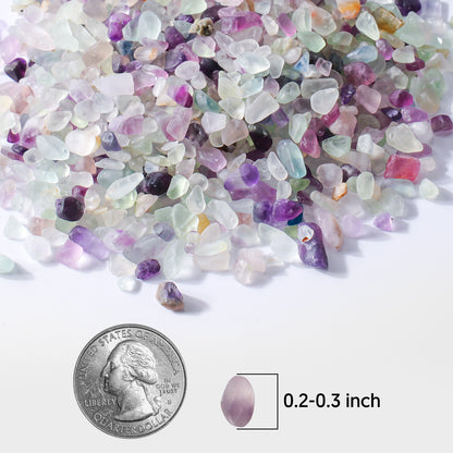 Purple Crystal Pebbles, Polished River Rocks Decorative Rock, 5mm-7mm