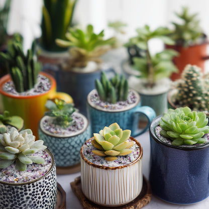 Purple Crystal Pebbles, Polished River Rocks Decorative Rock, 5mm-7mm