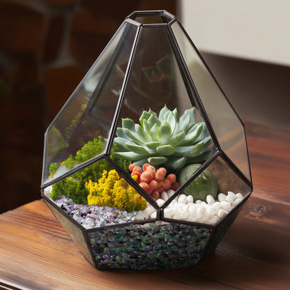 Purple Crystal Pebbles, Polished River Rocks Decorative Rock, 5mm-7mm