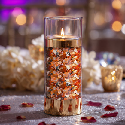 Red Crystal Pebbles, Polished River Rocks Decorative Rock, 5mm-8mm